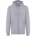 Kariban pulóver Eco-Friendly Zipped Hooded 300 melírozott szürke