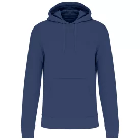   Kariban pulóver Eco-Friendly Hooded 280 melírozott tengerkék