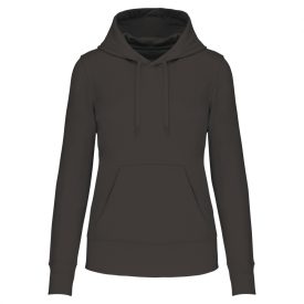   Kariban női pulóver Eco-Friendly Hooded 280 sötét szürke
