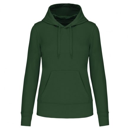 Kariban női pulóver Eco-Friendly Hooded 280 erdész zöld
