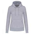 Kariban női pulóver Eco-Friendly Hooded 280 melírozott szürke
