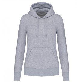   Kariban női pulóver Eco-Friendly Hooded 280 melírozott szürke