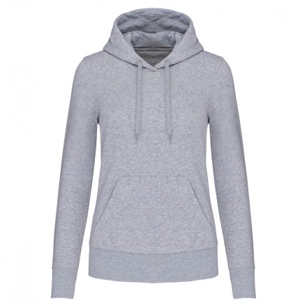 Kariban női pulóver Eco-Friendly Hooded 280 melírozott szürke