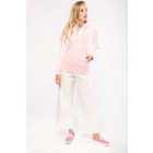 Kariban női pulóver Eco-Friendly Hooded 280 pasztel pink