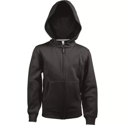 Kariban gyerek pulóver Full Zip Hooded 300 fekete