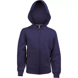 Kariban gyerek pulóver Full Zip Hooded 300 tengerkék