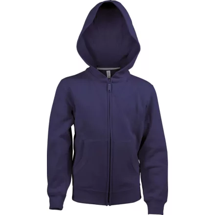 Kariban gyerek pulóver Full Zip Hooded 300 tengerkék