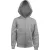 Kariban gyerek pulóver Full Zip Hooded 300 melírozott szürke