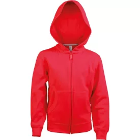 Kariban gyerek pulóver Full Zip Hooded 300 piros