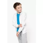 Kariban gyerek pulóver Full Zip Hooded 300 fehér