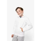 Kariban gyerek pulóver Full Zip Hooded 300 fehér