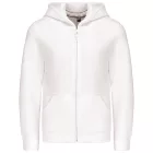 Kariban gyerek pulóver Full Zip Hooded 300 fehér