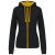 Kariban női pulóver Contrast K466 280 fekete-sárga