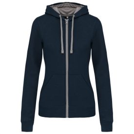 Kariban női pulóver Contrast K466 280 tengerkék-szürke