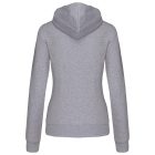 Kariban női pulóver Contrast K466 280 melírozott szürke-tengerkék