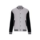 Kariban uniszex pulóver Teddy 320 melírozott szürke-fekete