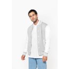 Kariban uniszex pulóver Teddy 320 melírozott szürke-fehér