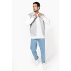 Kariban uniszex pulóver Teddy 320 melírozott szürke-fehér