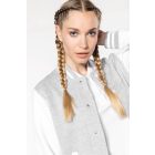 Kariban uniszex pulóver Teddy 320 melírozott szürke-fehér