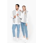 Kariban uniszex pulóver Teddy 320 melírozott szürke-fehér