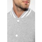 Kariban uniszex pulóver Teddy 320 melírozott szürke-fehér