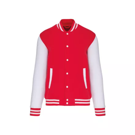 Kariban uniszex pulóver Teddy 320 piros-fehér