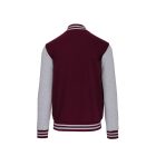 Kariban uniszex pulóver Teddy 320 bordó -melírozott szürke