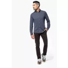 Kariban hosszú ujjú ing Jacquard 165 kék