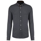 Kariban hosszú ujjú ing Jacquard 165 sötétszürke