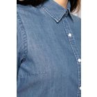 Kariban hosszú ujjú női ing Denim 160 chambray kék