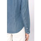 Kariban hosszú ujjú női ing Denim 160 chambray kék