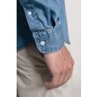 Kariban hosszú ujjú ing Denim 160 chambray kék