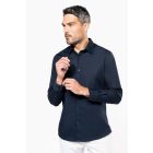 Kariban hosszú ujjú ing Cotton Fitted 125 tengerkék