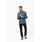 Kariban hosszú ujjú ing Denim 150 farmerkék