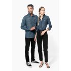 Kariban hosszú ujjú ing Denim 150 farmerkék