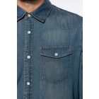 Kariban hosszú ujjú ing Denim 150 farmerkék