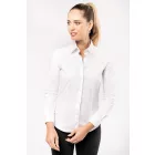 Kariban hosszú ujjú női ing Cotton Stretch 120 fehér