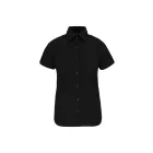 Kariban rövid ujjú női ing Cotton Stretch 120 fekete