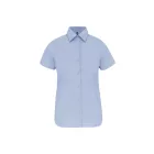 Kariban rövid ujjú női ing Cotton Stretch 120 világos kék