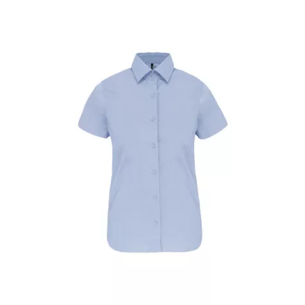 Kariban rövid ujjú női ing Cotton Stretch 120 világos kék