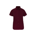 Kariban rövid ujjú női ing Cotton Stretch 120 bordó