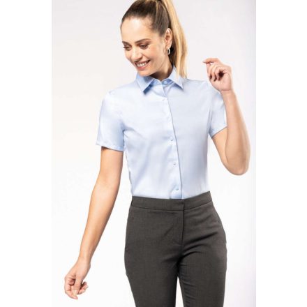 Kariban rövid ujjú női ing Non-Iron 115 égszínkék