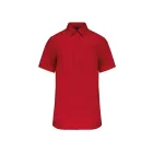 Kariban rövid ujjú ing Cotton Poplin 125 piros