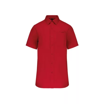 Kariban rövid ujjú ing Cotton Poplin 125 piros