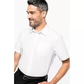 Kariban rövid ujjú ing Cotton Poplin 125 fehér