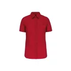 Kariban rövid ujjú női ing Cotton Fitted 125 piros
