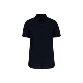 Kariban rövid ujjú női ing Cotton Fitted 125 tengerkék