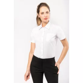 Kariban rövid ujjú női ing Cotton Fitted 125 fehér
