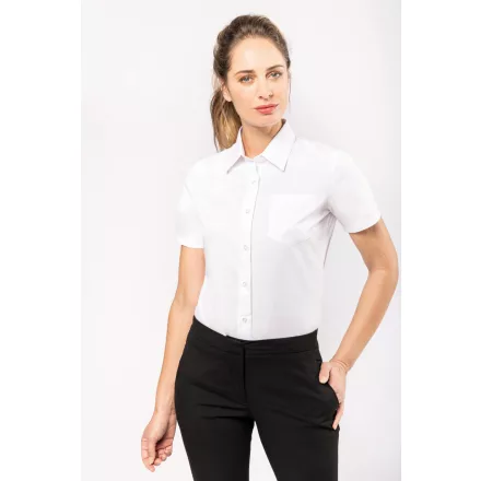 Kariban rövid ujjú női ing Cotton Fitted 125 fehér