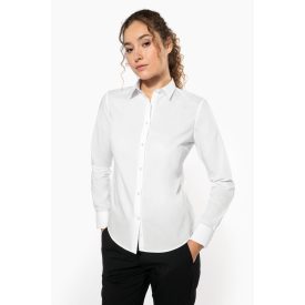 Kariban hosszú ujjú női ing Poplin Easy Care 108 fehér